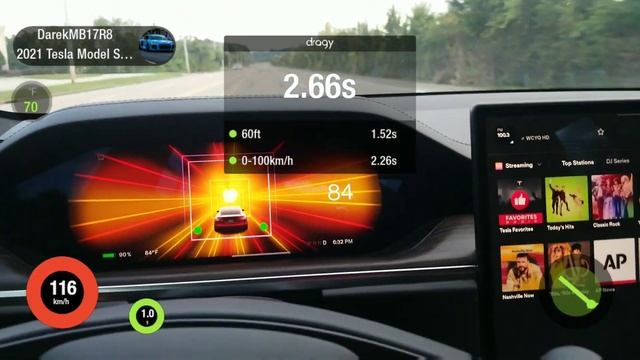 2021 Tesla Model S Plaid 0-250 km/h .0- 400 meters , 1/4 mile , 100-200km/h смотреть онлайн