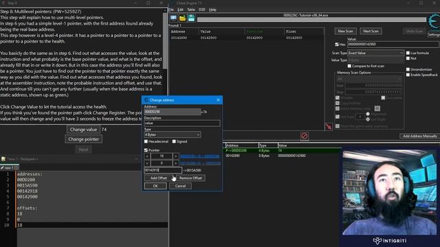 Cheat Engine: Multi-level Pointers (tutorial 8) - Game Hacking Series смотреть онлайн