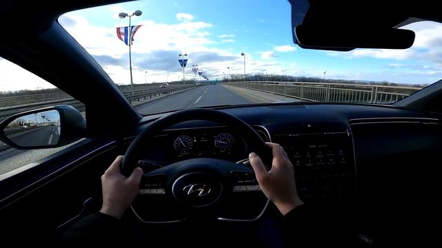 New Hyundai Tucson 2021 - POV test drive (PURE DRIVING, highway test) 1.6 T-GDi 150 HP manual смотреть онлайн