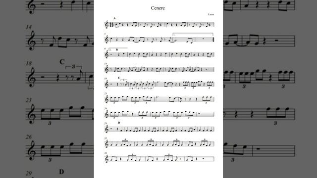 Cenere (Spartito con base musicale) смотреть онлайн