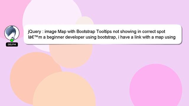 jQuery : image Map with Bootstrap Tooltips not showing in correct spot смотреть онлайн