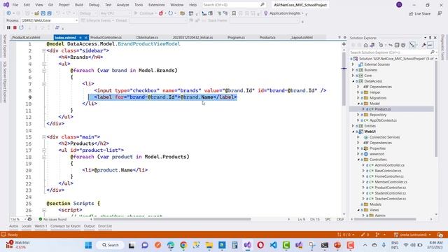 Filter Data using Checkbox List in ASP.NET CORE смотреть онлайн
