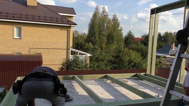 Возведение стен каркасного дома. Строительство зимнего сада каркасного дома. 1 серия смотреть онлайн