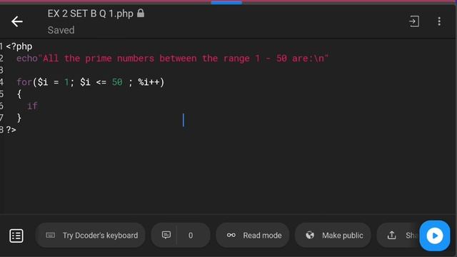 PHP Tutorial: Displaying Prime Numbers (1-50) | BCA Sem 3 Lab Book Solution | Assignment 2 Set B Q1 смотреть онлайн