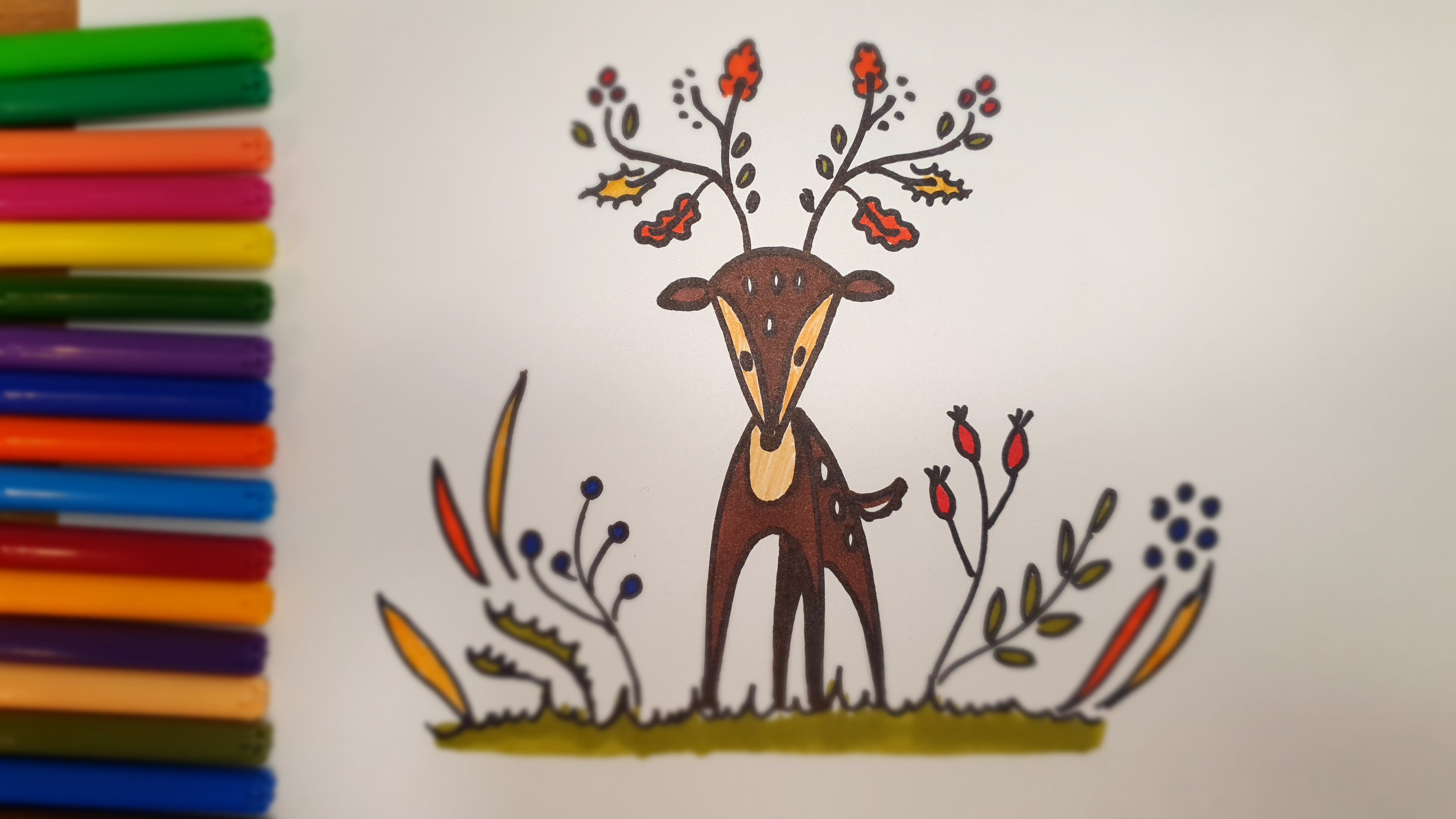 Олень / Майнкрафт / Как нарисовать Оленя ОЧЕНЬ ПРОСТО смотреть онлайн