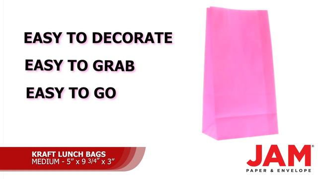 Diva Fuchsia Medium Bright Kraft Lunch Bag смотреть онлайн