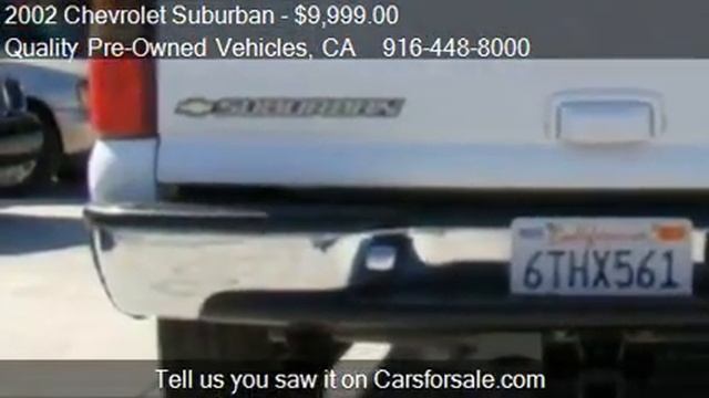 2002 Chevrolet Suburban 2500 4WD - for sale in Roseville, CA смотреть онлайн