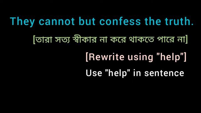 ♧ They cannot but confess the truth.[Rewrite using "help"] смотреть онлайн