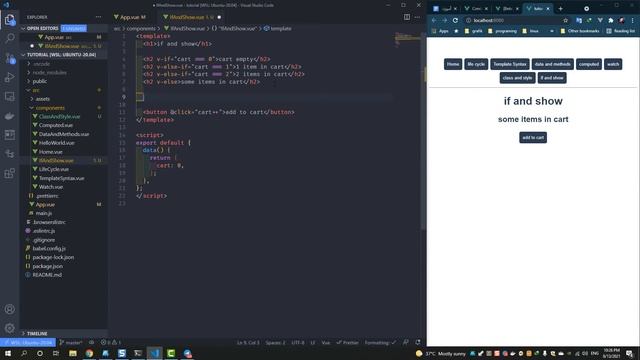 آموزش vue 3 Conditional Rendering смотреть онлайн
