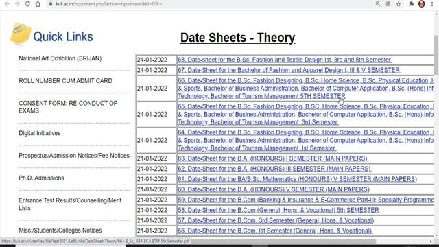 KUK exam date sheet release | KUK exam latest news | KUK exam 2022 | KUK exam mode | KUK online exa смотреть онлайн