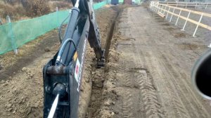 Как правильно копать траншею  Hidromek 102b Alpha A5