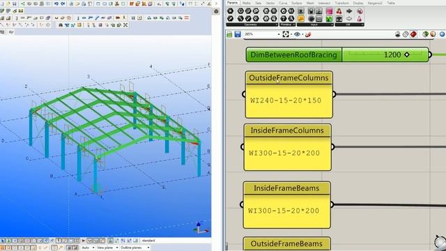 Tekla/Grasshopper - Steel Parametric Hall [PLENGIN] смотреть онлайн