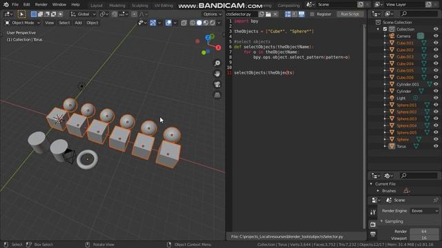 Blender python - Multi object select смотреть онлайн