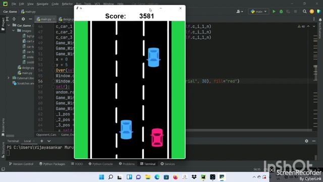 Simple Car Game using python Tkinter | Tkinter Tutorial in tamil смотреть онлайн