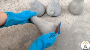 ГРИБОЧКИ из ЦЕМЕНТА / Поделки для сада и дачи/ Как сделать ГРИБ из бетона