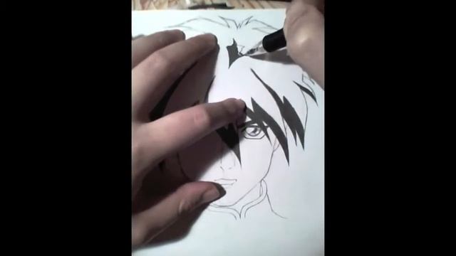 Speed Drawing Gundam W Boys No.1 - Heero Yuy - смотреть онлайн