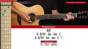 Tonight Tonight Guitar Tutorial - The Smashing Pumpkins Guitar Lesson |Chords + Strumming|