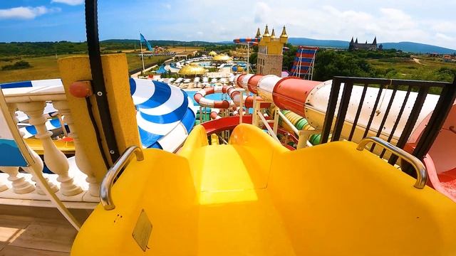Fast Kamikaze Water Slide at Aquapark Neptun смотреть онлайн