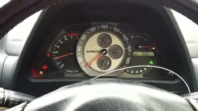 2003 Toyota Altezza 2.0 AS2000 GXE10 speedometer смотреть онлайн