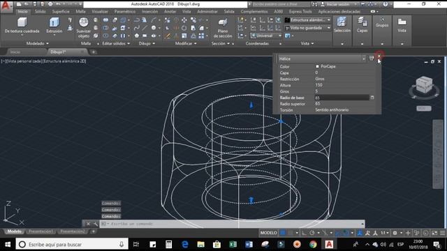 Como hacer una tuerca en autocad 3D 2018 смотреть онлайн