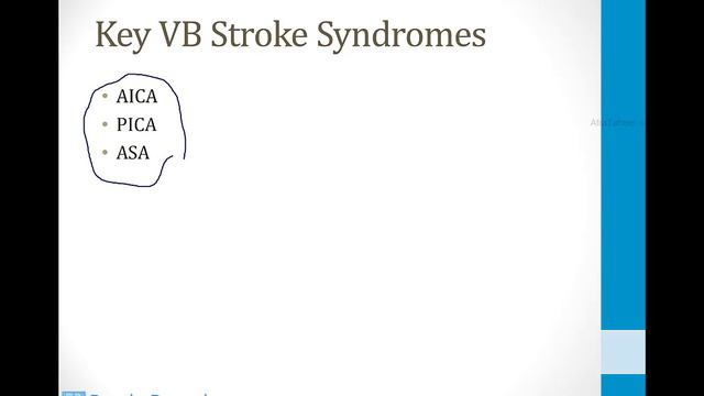 Neurology - 3. Neurovascular Disorders - 2.Vertebrobasilar Stroke Syndromes Atf