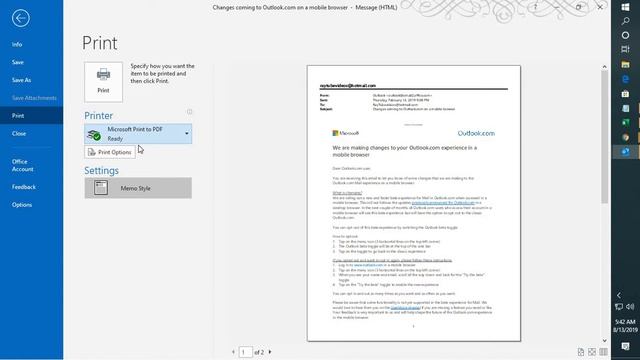 HOW TO CONVERT OUTLOOK EMAIL INTO PDF смотреть онлайн