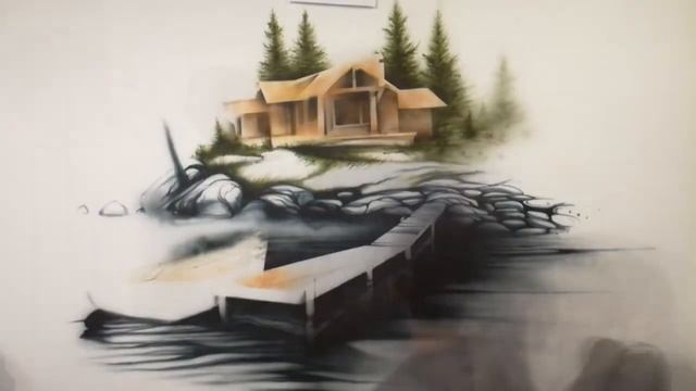 аэрография и графика. таймлапс смотреть онлайн