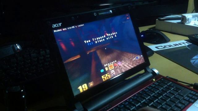 Acer Aspire One D250 Quake 3 gameplay смотреть онлайн