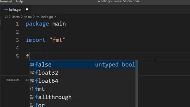 Hello World in GoLang смотреть онлайн