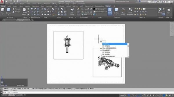 AutoCAD Lock And Unlock Viewport