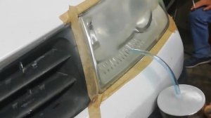 Химическая полировка фар Меган2