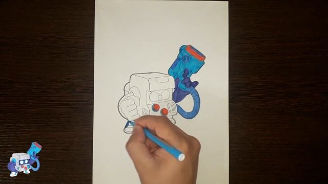 Раскраска 8 Бит Браво Старс / Coloring 8 Bit Brawl Stars / Как раскрасить 8 Бит Бравл Старс смотреть онлайн