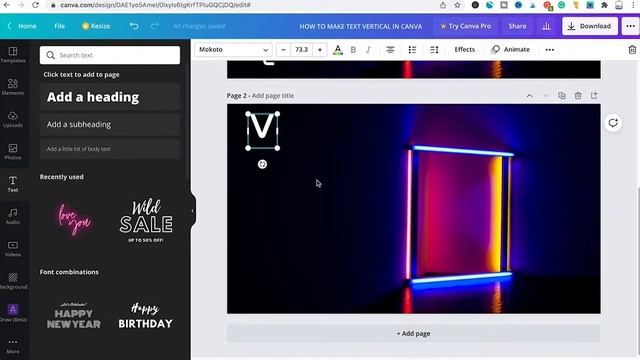 How to Make Vertical Text in Canva — Full Tutorial смотреть онлайн