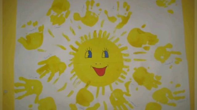 Рисуем солнышко ладошками смотреть онлайн