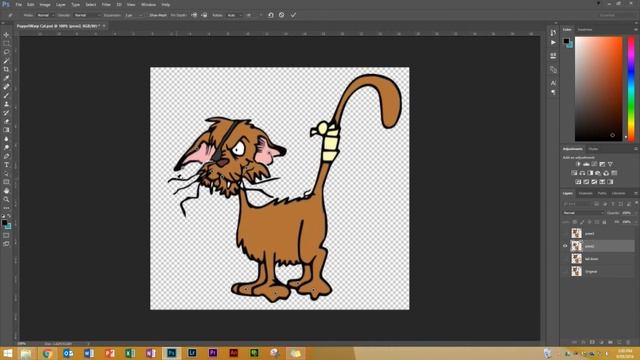 Using Puppet Warp to Animate a Character in Photoshop смотреть онлайн