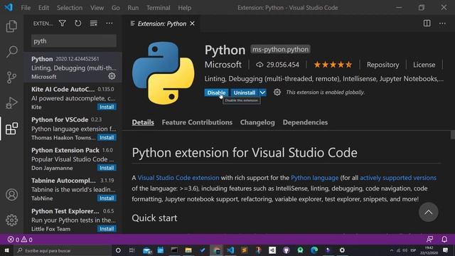 ?Instalar python en visual studio code смотреть онлайн