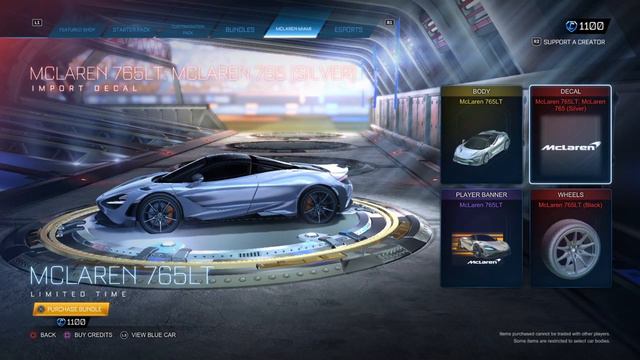 McLaren 765LT Miami Bundle Rocket League Item Shop Update 4th May 2022 смотреть онлайн