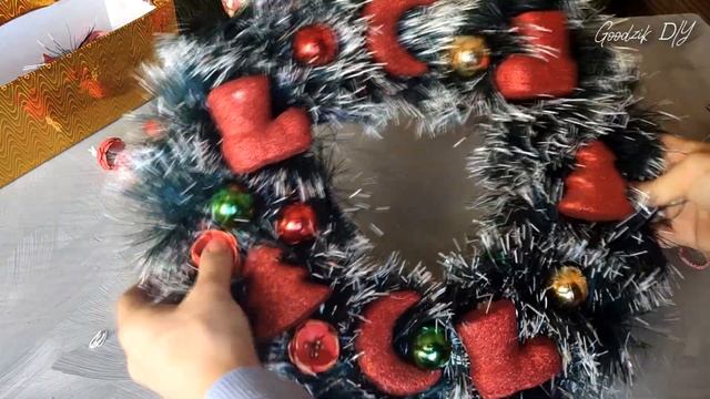 ПРОСТОЙ Новогодний венок своими руками / DIY Christmas Wreath