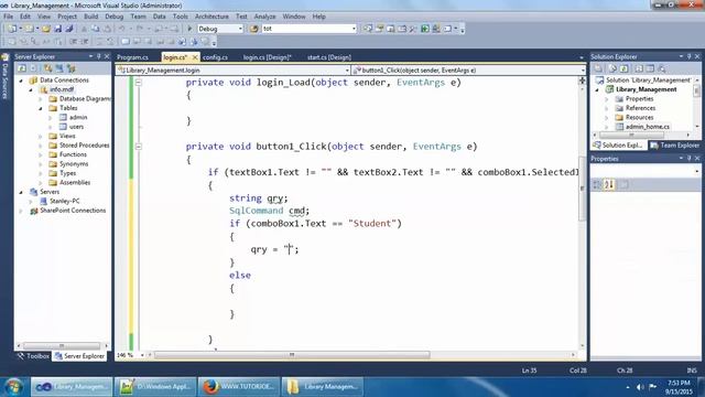 User Login Connection With Database Part-7 смотреть онлайн