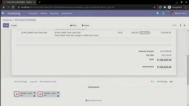 Invoice Merge PDF Attachment Odoo смотреть онлайн