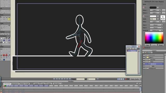 Anime Studio - Walk cycle with Selgin's technique смотреть онлайн