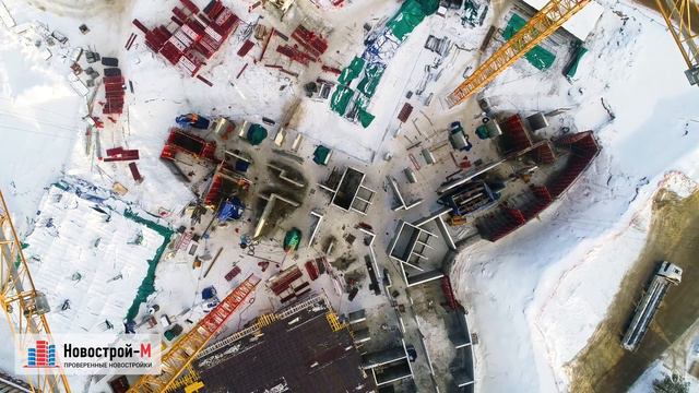 Обзор с воздуха ЖК «Крылья» (аэросъемка: январь 2019 г.) смотреть онлайн
