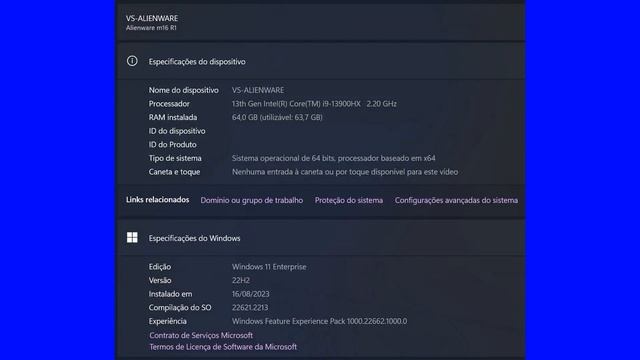 DELL ALIENWARE M16 R1, I9-13900HX + 64GB DDR5 4800MT/S + RTX 4070. CLIENTE VS смотреть онлайн