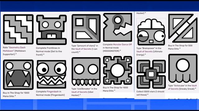 How To Unlock All Icons In Geometry Dash Full & Quick Tips! 2022! Part ...