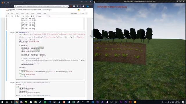 Live YOLO Object Detection on Unreal Engine Scene - Demo смотреть онлайн