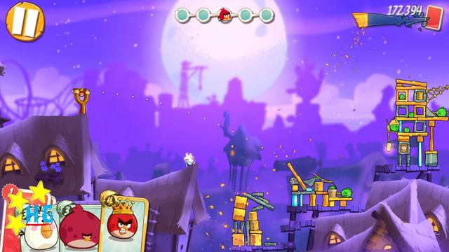 Angry Birds 2 - 3 Stars Walkthrough Level 186 [4K 60FPS] смотреть онлайн