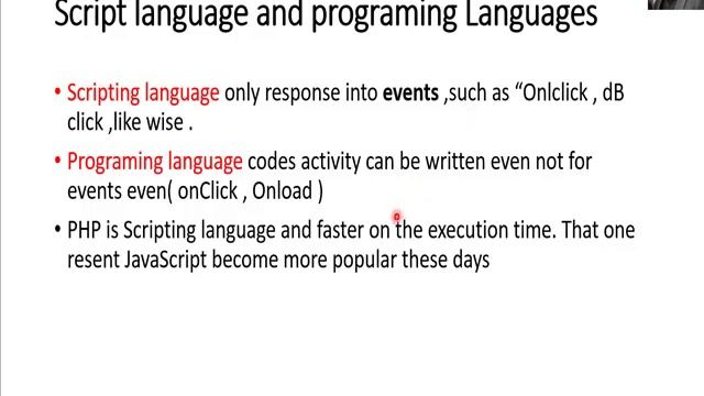 PHP Session 6 Scripting language and Programming language смотреть онлайн