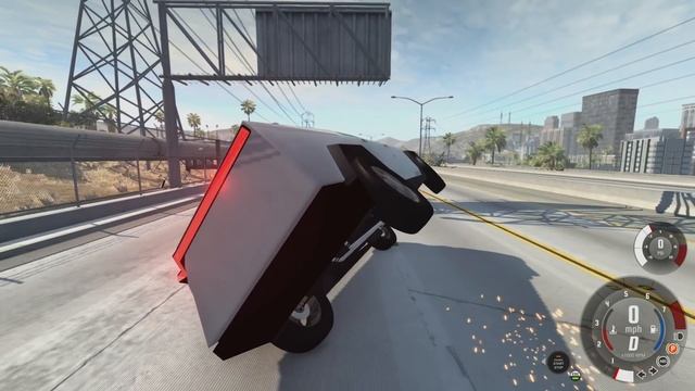 BeamNG.Drive MODS - I Wrecked My Tesla Cyber Truck смотреть онлайн