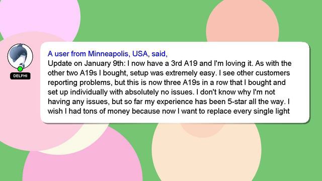 LIFX 1100-Lumen, 11W Dimmable A19 LED Light Bulb (LHA19E26UC10) Multi Colored - 75W - New Review