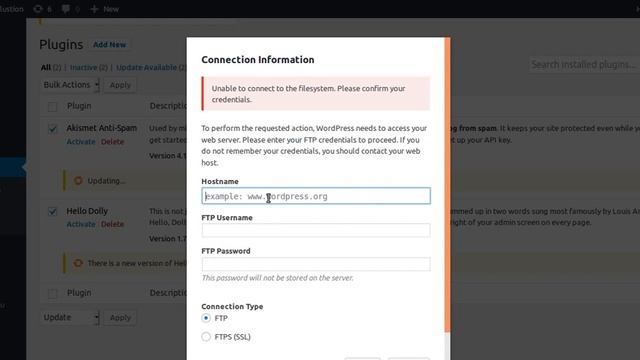 To perform the requested action, WordPress needs to access your web server. смотреть онлайн